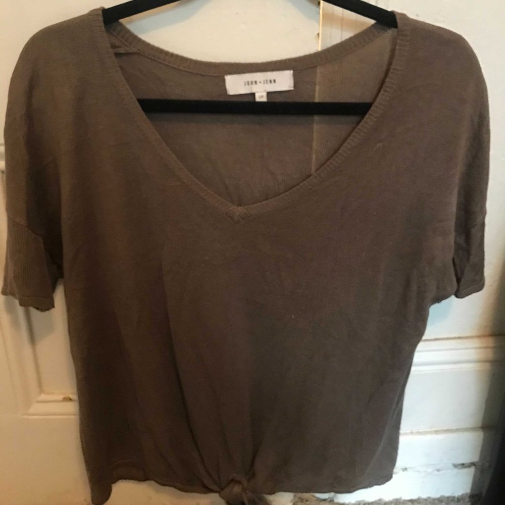 John + Jenn tie knot shirt from Anthropologie